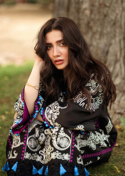 Mahira Khan - 3PCS EMBROIDERED