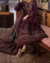 ASIM JOFA - 3PC LAWN EMBROIDERED SHIRT WITH MONARK PRINT DUPATTA AND TROUSER | KF-3523