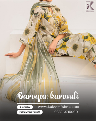 BAROQUE KARANDI PRINT 3 PCS