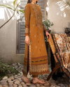 ASIM JOFA-3PC LAWN EMBROIDERED WITH MONARK PTINT DUPATTA & TROUSR | KF-3537