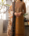 ASIM JOFA-3PC LAWN EMBROIDERED WITH MONARK PTINT DUPATTA & TROUSR | KF-3537