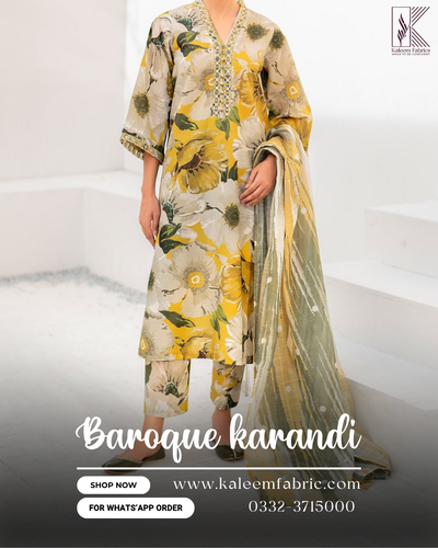 BAROQUE KARANDI PRINT 3 PCS