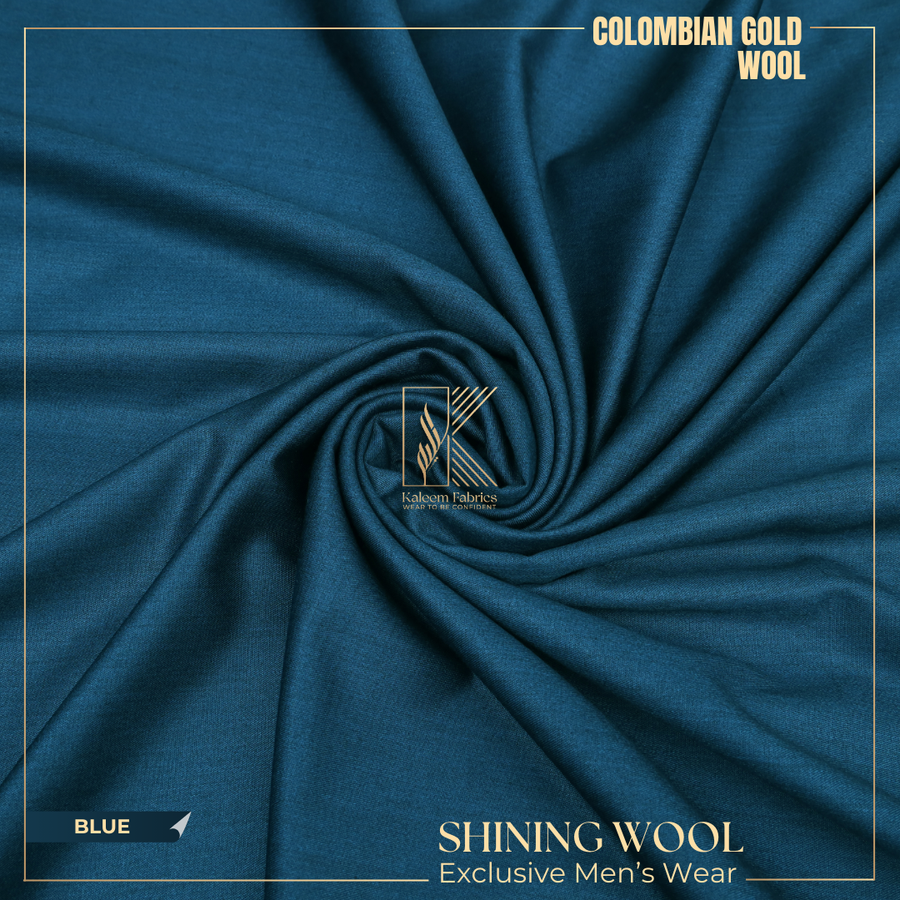 COLUMBIAN GOLD - SHINE WOOL - BLUE