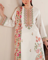 GARNET - 3PC LAWN EMBROIDERED SHIRT WITH MONARK PRINT DUPATTA & LAWN TROUSER | 3533