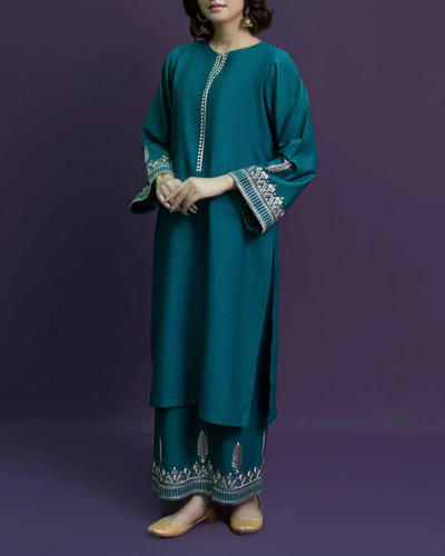 URGE - 2PC LAWN EMBROIDRED SHIRT WITH AND EMBROIDRED TROUSER | KF-3460