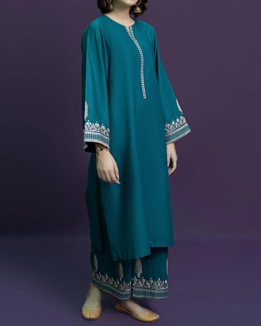 URGE - 2PC LAWN EMBROIDRED SHIRT WITH AND EMBROIDRED TROUSER | KF-3460