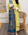 URGE- 3PC LAWN EMBROIDERED SHIRT WITH MONARK PRINTED DUPATTA AND EMB TROUSER | KF-3600