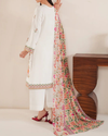 GARNET - 3PC LAWN EMBROIDERED SHIRT WITH MONARK PRINT DUPATTA & LAWN TROUSER | 3533