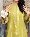 URGE- 3PC LAWN EMBROIDERED SHIRT WITH MONARK PRINTED DUPATTA AND EMB TROUSER | KF-3600