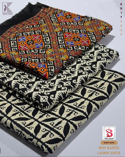 BIN SAEED PRINTED 3PCS LAWN | DESIGN # 29