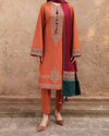 JAZMIN-3PC LAWN EMBROIDERED SHIRT WITH MONARK PRINTED DUPATTA & TROUSER | KF-3623