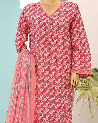 BIN SAEED PRINTED 3PCS LAWN | DESIGN # 23