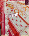 BIN YASEEN PRINTED WITH 4 BORDER EMB LACE DUPPATA | DESIGN NO. 5