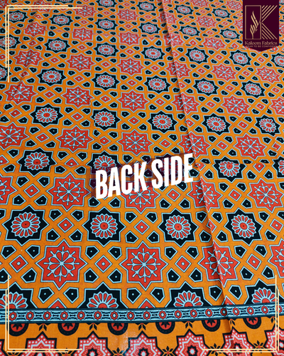 BIN YASEEN PRINTED WITH 4 BORDER EMB LACE DUPPATA | DESIGN NO. 8