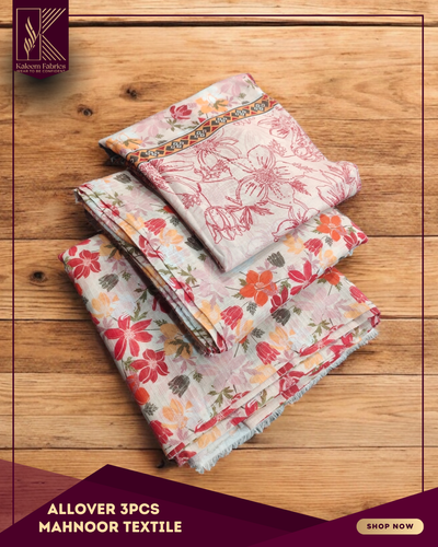 Digital Printed 3PCS Allover Doriya - Design # 6