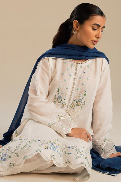 ZAHRA SHAHJAHAN  - 3PC LAWN EMBROIDERED